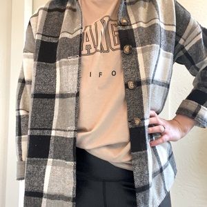 Plaid shacket